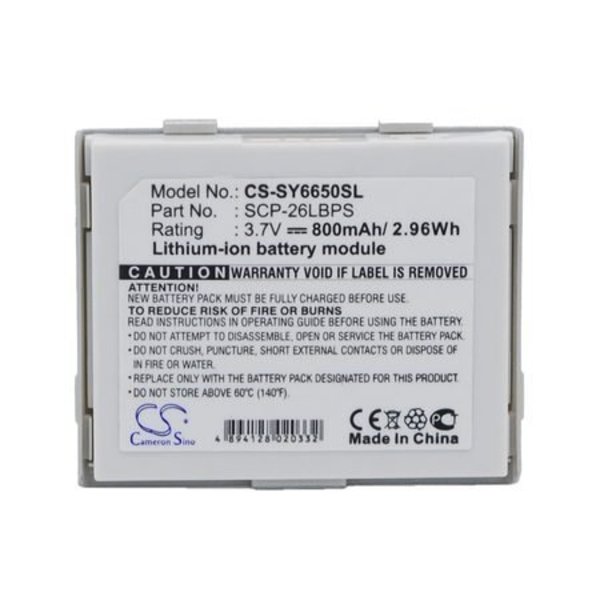 Ilc Replacement for Cameron Sino Cs-sy6650sl Battery CS-SY6650SL